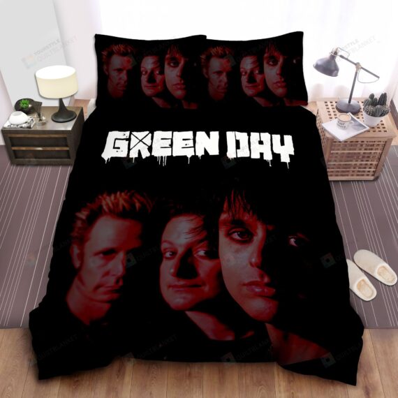 Personalized Bedding Set - Tre Cool Between Billie Mike Dirnt Spread Included 1 Soft Duvet Cover or Quilt and 2 Lightweight Breathe Pillowcases