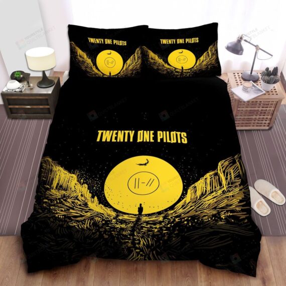 Personalized Bedding Set - Twenty One Pilots Greatest Hits Album Art Spread Included 1 Soft Duvet Cover or Quilt and 2 Lightweight Breathe Pillowcases
