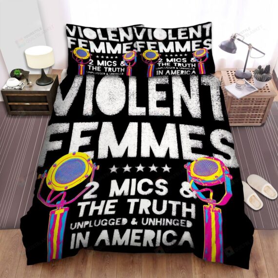 Personalized Bedding Set - Violent Femmes Spread Included 1 Soft Duvet Cover or Quilt and 2 Lightweight Breathe Pillowcases