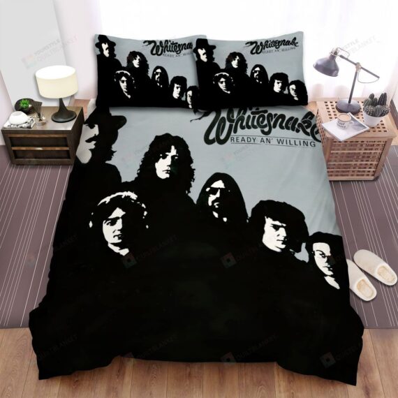 Personalized Bedding Set - Whitesnake Black White Spread Included 1 Soft Duvet Cover or Quilt and 2 Lightweight Breathe Pillowcases