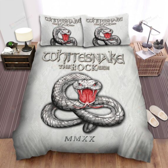 Personalized Bedding Set - Whitesnake Mmxx Spread Included 1 Soft Duvet Cover or Quilt and 2 Lightweight Breathe Pillowcases