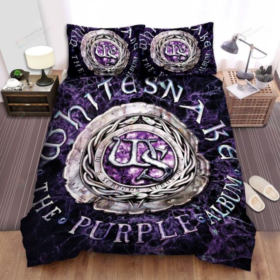 Personalized Bedding Set - Whitesnake The Purple Album Spread Included 1 Soft Duvet Cover or Quilt and 2 Lightweight Breathe Pillowcases