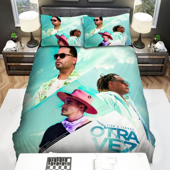Personalized Bedding Set - Zion Lennox Otra Vez Spread Included 1 Soft Duvet Cover or Quilt and 2 Lightweight Breathe Pillowcases