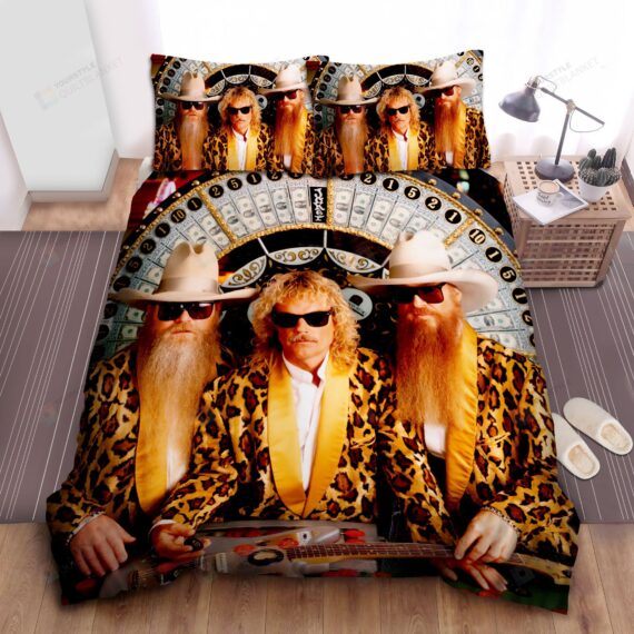 Personalized Bedding Set - Zz Top Leopard Coats Spread Included 1 Soft Duvet Cover or Quilt and 2 Lightweight Breathe Pillowcases