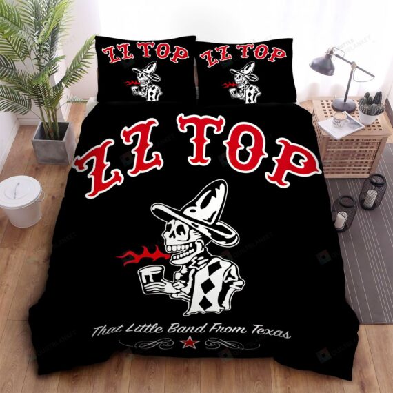 Personalized Bedding Set - Zz Top That Little Band From Texas Spread Included 1 Soft Duvet Cover or Quilt and 2 Lightweight Breathe Pillowcases