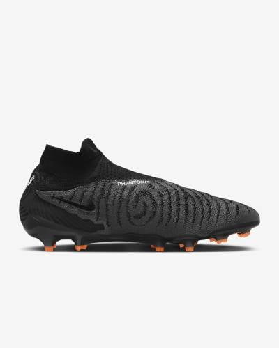 Nike Gripknit Phantom GX Elite Dynamic Fit FG Black Dark Smoke Grey Total Orange