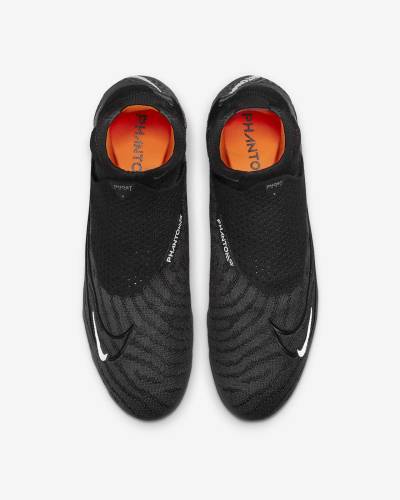 Nike Gripknit Phantom GX Elite Dynamic Fit FG Black Dark Smoke Grey Total Orange