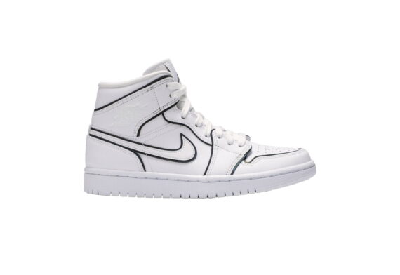 women's air jordan 1 mid se iridescent trim