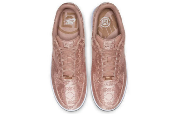 CLOT x Nike Air Force 1 Low Rose Gold Silk