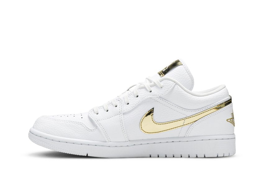 Jordan 1 Low White Metallic Gold (Women’s)
