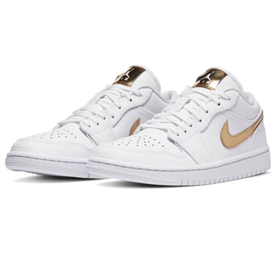 Jordan 1 Low White Metallic Gold (Women’s)