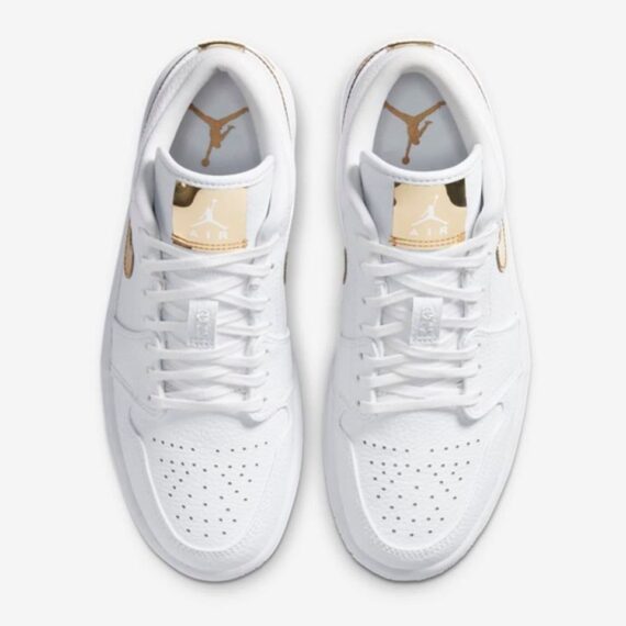 Jordan 1 Low White Metallic Gold (Women’s)