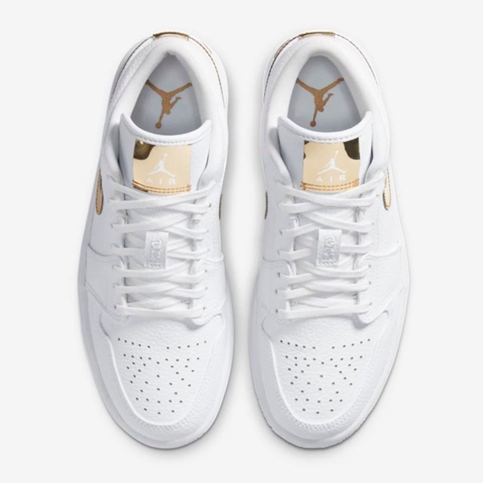 Jordan 1 Low White Metallic Gold (Women’s)