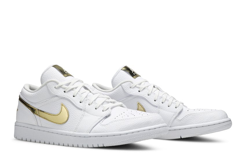 Jordan 1 Low White Metallic Gold (Women’s)