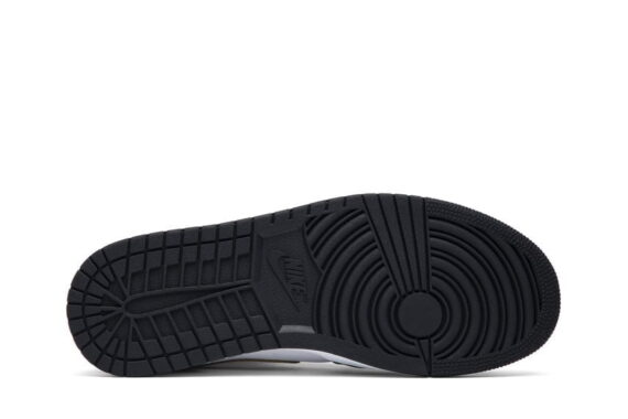 Jordan 1 Mid Patent Black White Gold (GS)