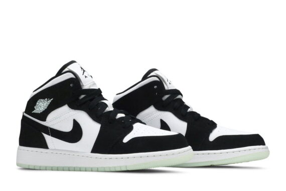 Jordan 1 Mid White Black Teal Tint (GS)