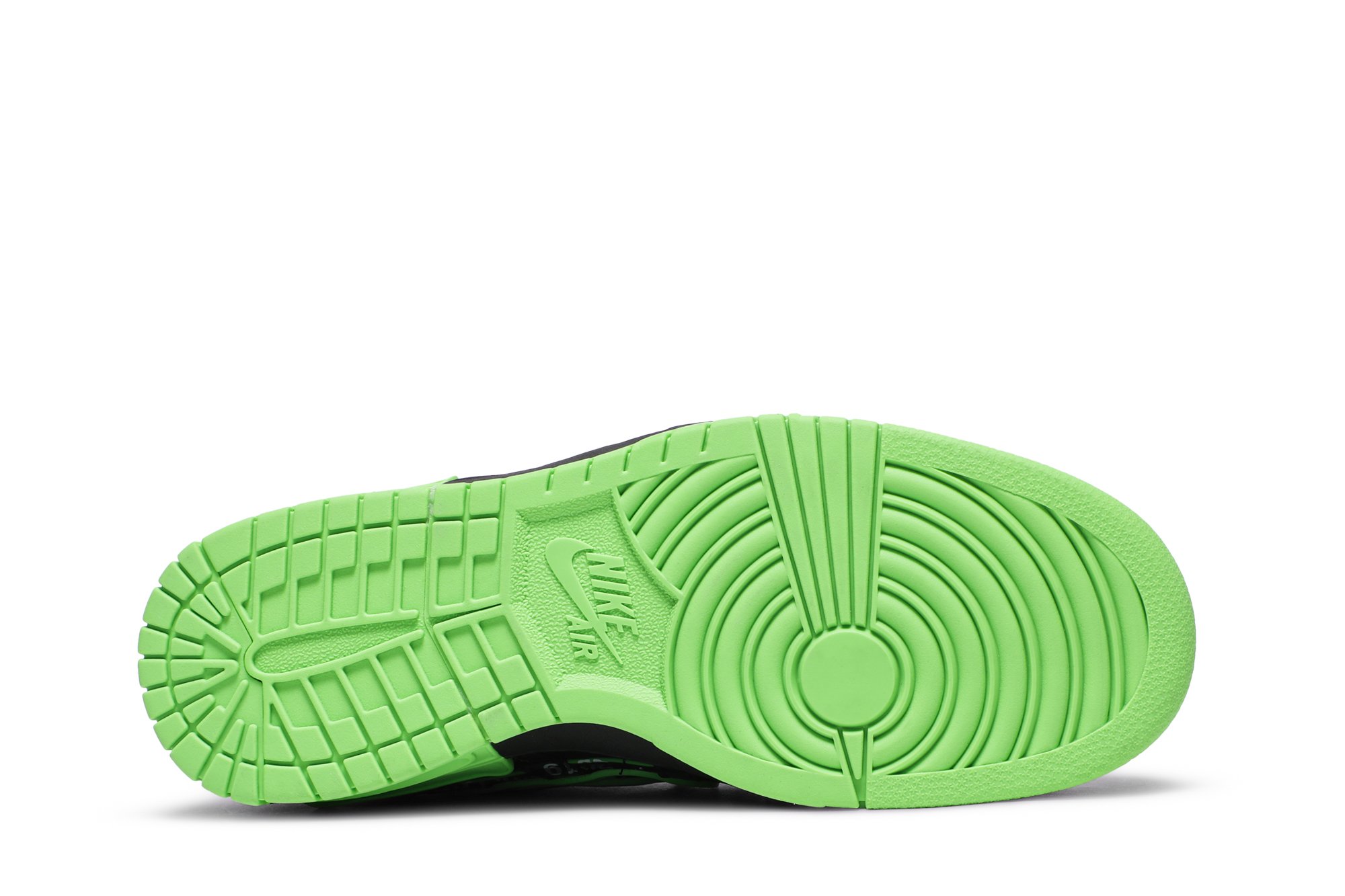 Rubber Dunk x Off White Green Strike