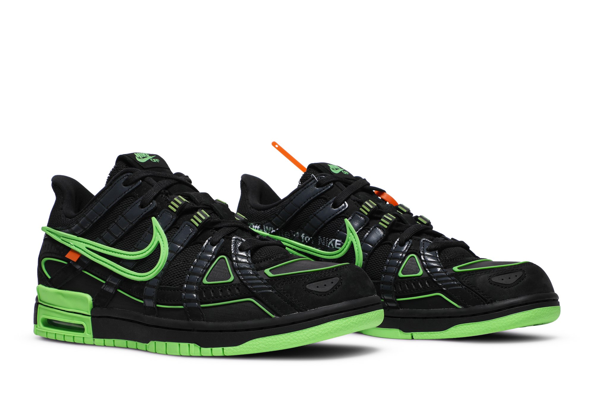 Rubber Dunk x Off White Green Strike