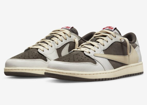 Jordan 1 Low x TraviScott Sail and Ridgerock Reverse Mocha